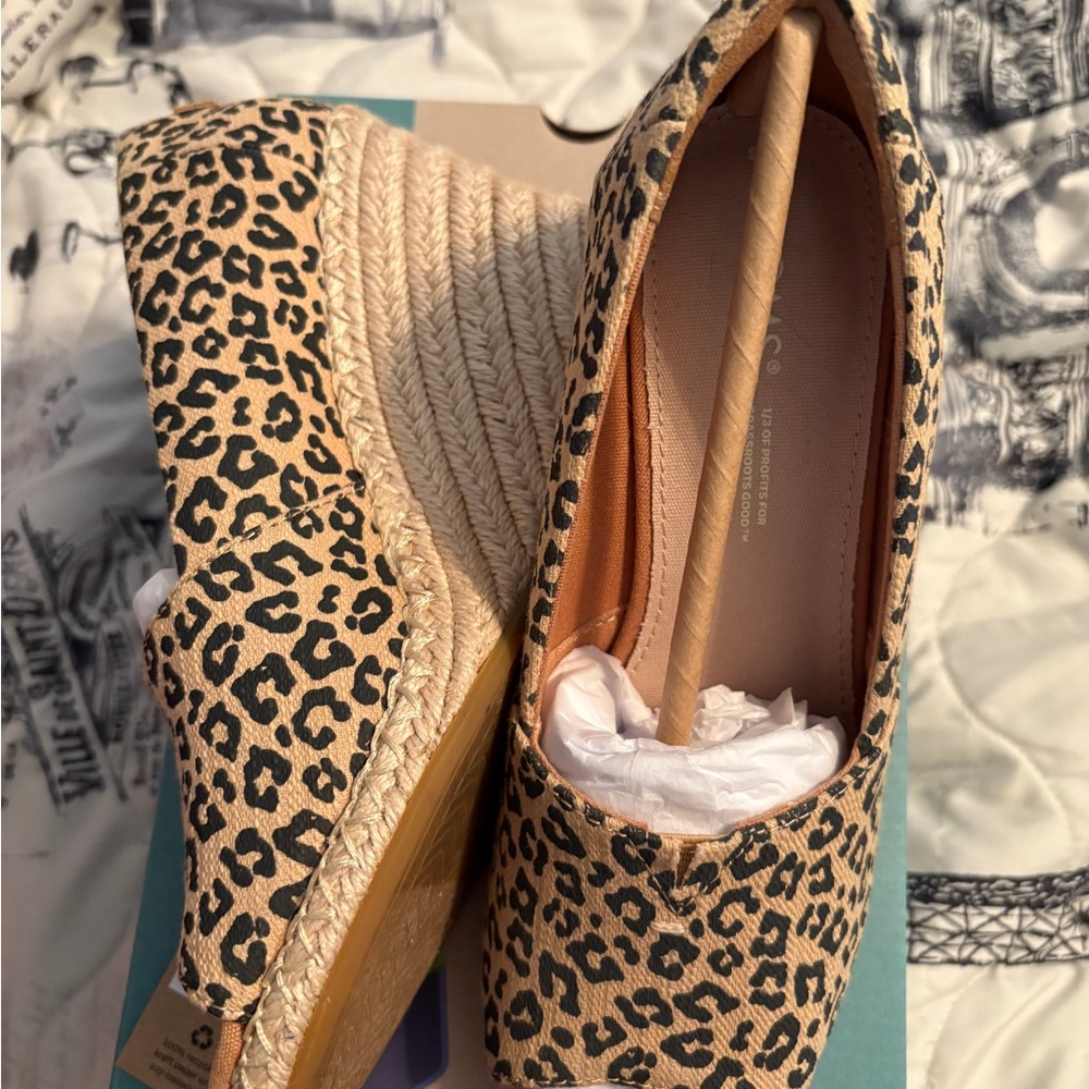 Toms Brown and Black Espadrilles Shoes